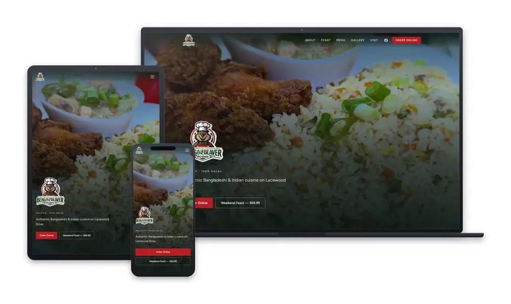 Bengal & Beaver website design, built by Huddy Digital