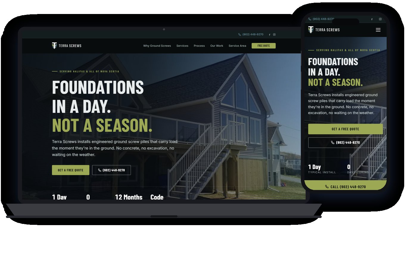 Terra Screws website preview